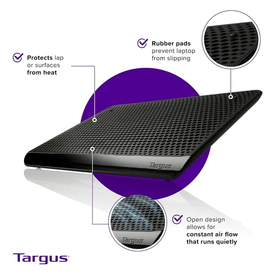 Targus  Base Enfriadora Chill Mat 2 Ventiladores Pa248u5