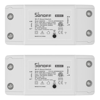 2 Sonoff Basicr2 Interruptor Inteligente Wifi Smart Switch 2 Sonoff Basicr2 Interruptor Inteligente Wifi Smart Switch