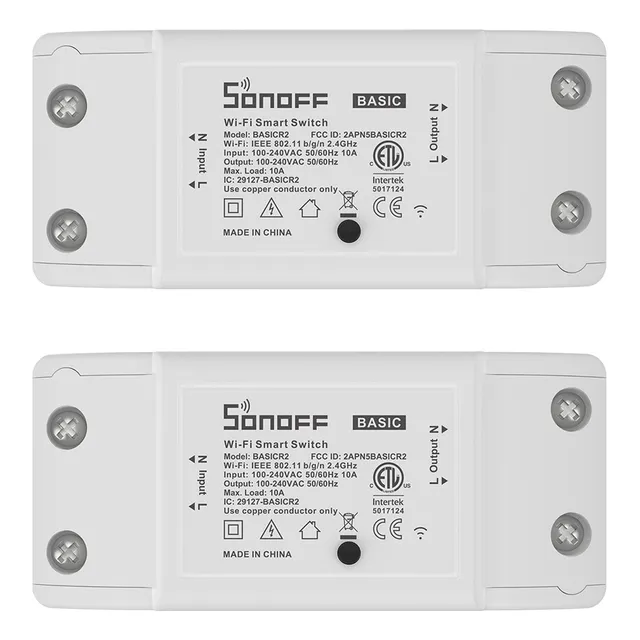 2 Sonoff Basicr2 Interruptor Inteligente Wifi Smart Switch