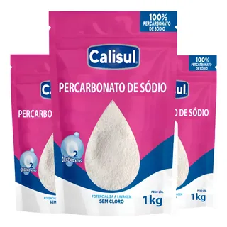 Percarbonato De Sódio Tira Mancha 100% Poder O2 Calisul 3 Kg N/d