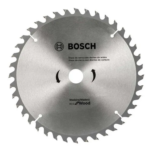 Disco De Sierra Bosch Eco 335 Mm 24 Dientes Para Madera Plateado