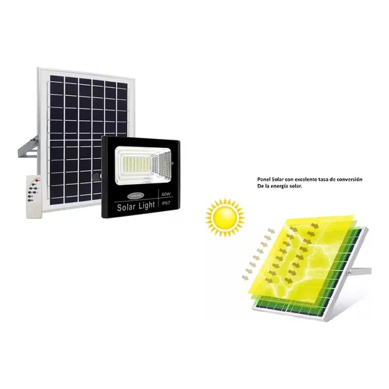 Reflector Lampara Panel Solar 60w Ilum-ven