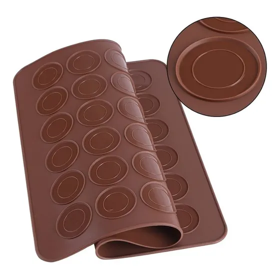 Manta Silicon Macarrones Galletas 30 Cavidades Repostería 