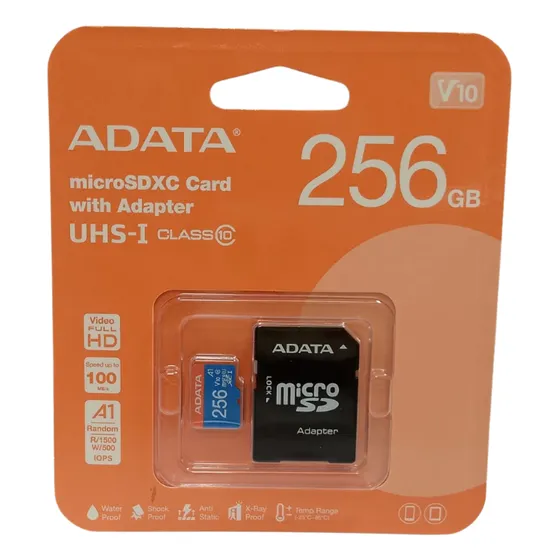Memoria Sd Con Almacenamiento De 256gb