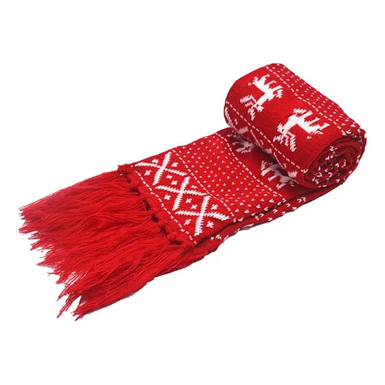 Monique Hombres Mujeres Navidad Reno Copo De Nieve Bufanda D