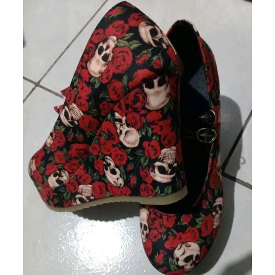 Zapatos Vintage Pin Up , Dark
