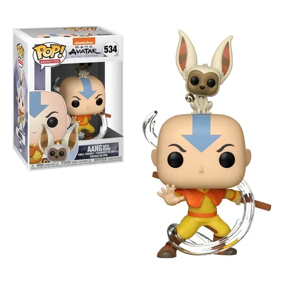 Figura de acción Aang Con Momo 36463 de Funko Pop! Animation