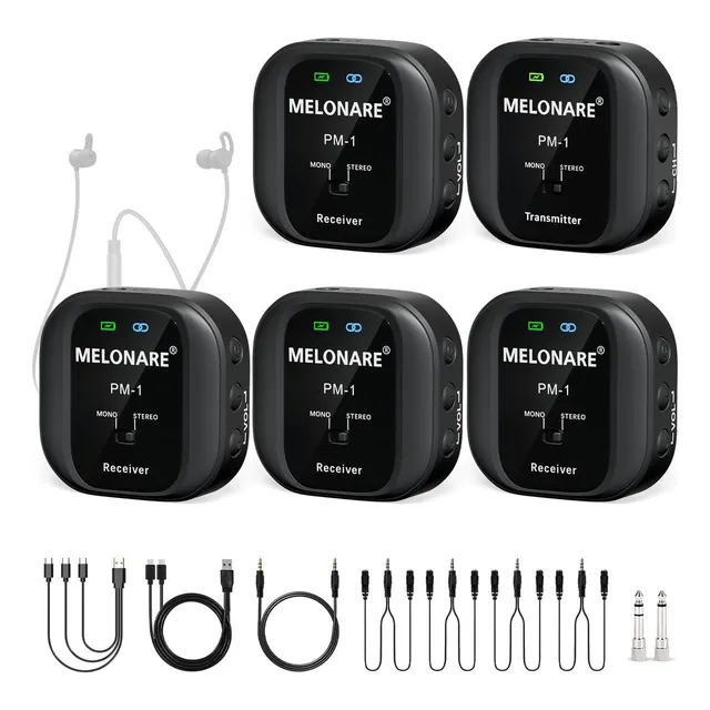 Sistema De Monitor Inalámbrico Melonare - Uhf -negro