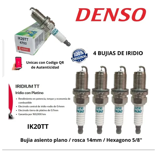 Bujias Iridio Denso Original Ik20tt Civic Corolla Lancer