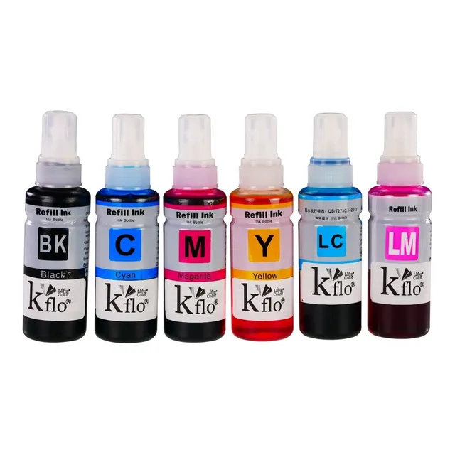 6 Botella Tinta Epso T673 Para L1800 Compatible