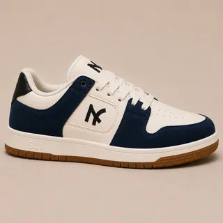 Tênis Skate Casual Unissex Branco Solado Resistente Leve