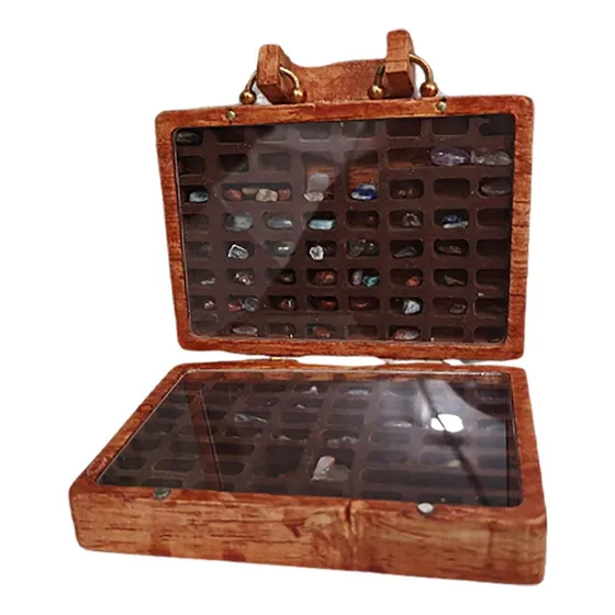 Caja De Colección Rock De Madera Decorar Maleta Para Niños