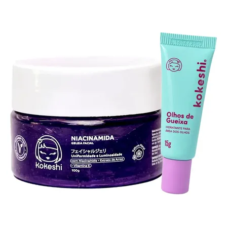 Kit Skin Care Geléia De Niacinamida Kokeshi