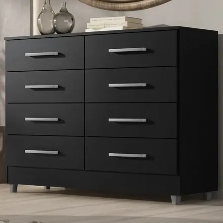 Cômoda 8 Gavetas Raissa Para Quarto Com Pés