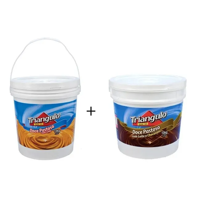 Kit Doce De Leite + Doce De Leite Chocolate 10kg Triângulo