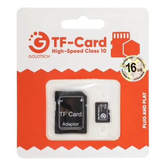 Memoria Micro Sd Goldtech 16gb Clase 10 Con Adaptador