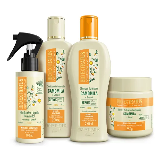 Kit Bio Extratus Camomila (250ml/g) Linha Completa