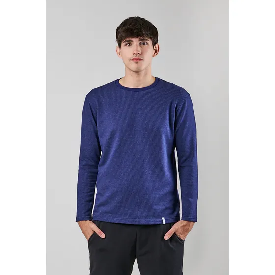 Remera Howard Manga Larga Cuello Redondo Para Hombre