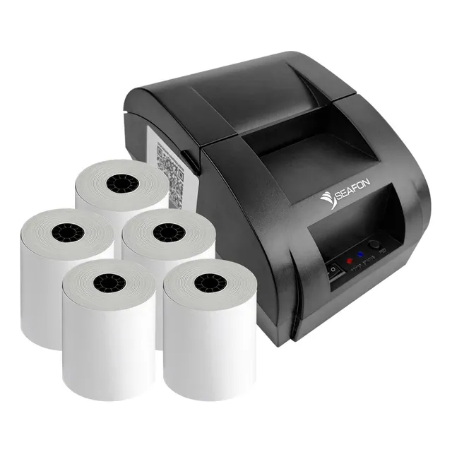 Impresora Termica Tickets Usb 58mm Punto De Venta + 5 Rollos