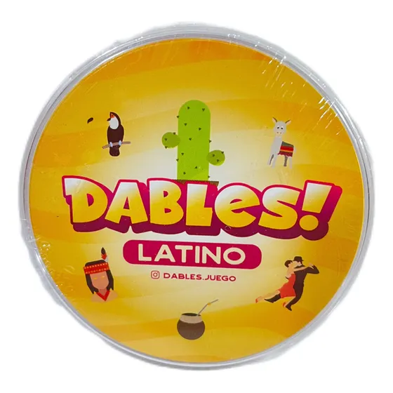 Dables Latino Juego Mesa Cartas Redondas Circulares Memoria