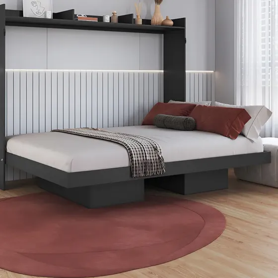 Cama Plegable Horizontal 2 Pza Hoga Hanover Gris Gris | Cuotas sin interés