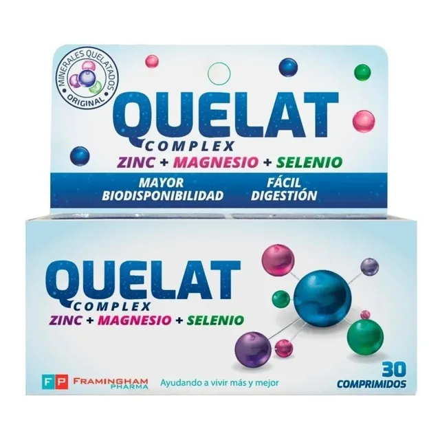 Suplemento Framingham Pharma Complex Minerales Quelat x 30 un - comprimidos