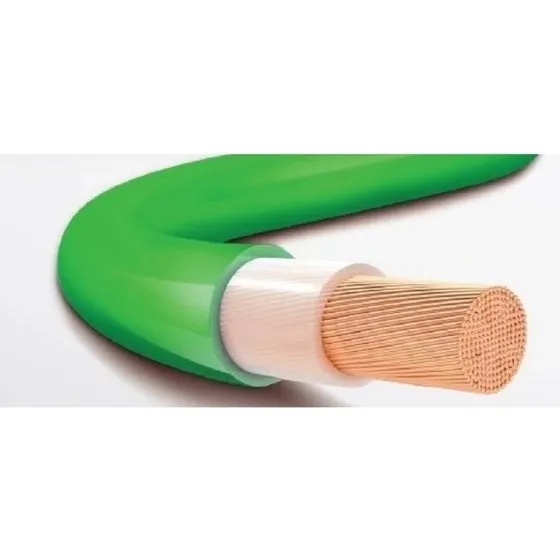 Fio Cabo Flexível Primeira Linha 1kv 6mm Verde 60 Metros