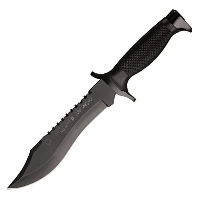 Cuchillo Tactico Oso Negro Vaina Rigida Bowie Caza Survival Color Verde Oscuro