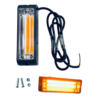 Barra Cob 1 Módulo Recta De Luz Led Ambar Estrobo Barra Cob 1 Módulo Recta De Luz Led Ambar Estrobo