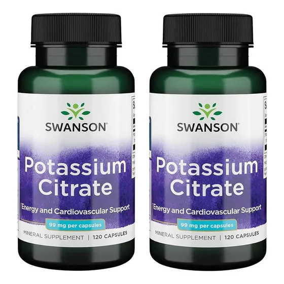 Citrato De Potasio Swanson 99mg 120 Capsulas 