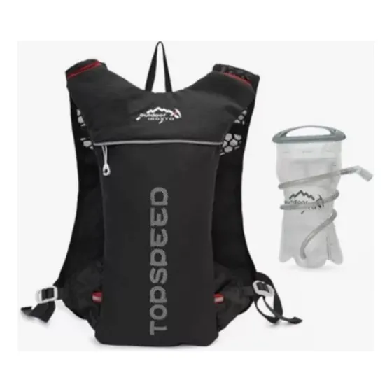 Kit Mochila Hidratação Topspeed Reservatório Corrida Trilha