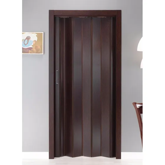 Puerta Plegable Pvc - Imitación Madera 130 X 220