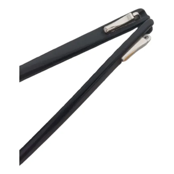 Patilla Acetato Flex Repuesto Anteojos Gafas X Par En Negro Negro