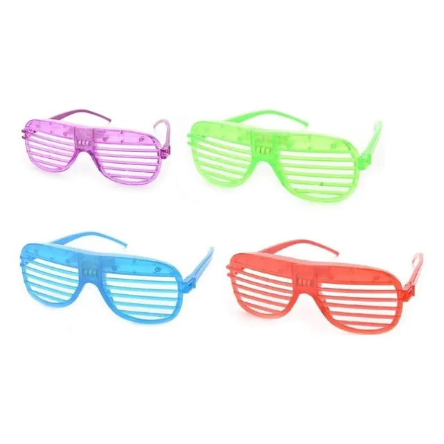 12 Lentes Luminosos Led Boda Batucada Fiesta Neón Luz