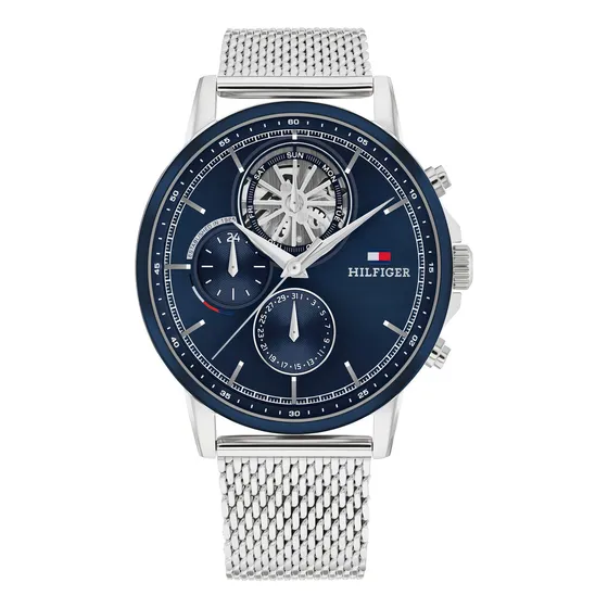 Reloj Para Hombre Tommy Hilfiger Stewart 1710609 Plateado