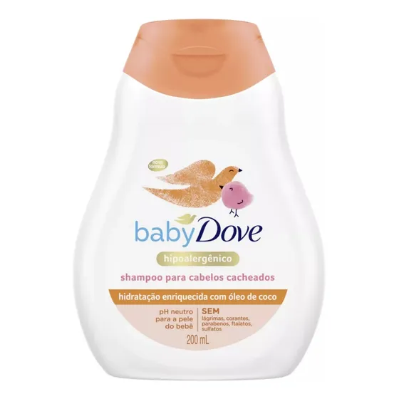Shampoo Para Cabelos Cacheados 200ml Baby Dove