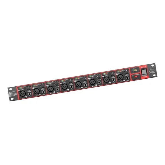 Conversor 8 Canal 24bits 44.1/ 48khz Adat  Behringer Ada8200