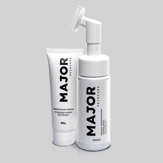 Kit Skincare Limpeza Facial Diaria Com Creme Hidratante