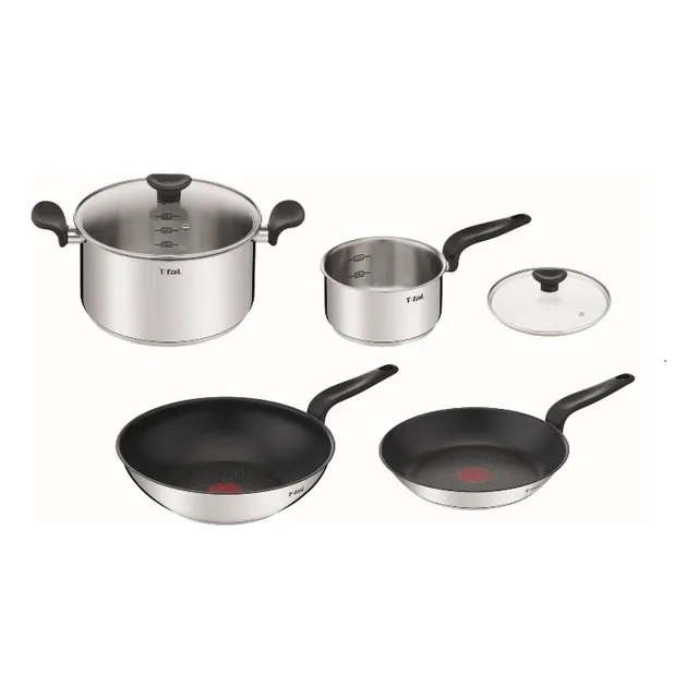 Bateria De Cocina 6pz Acero Inoxidable Induccion Tefal/t-fal