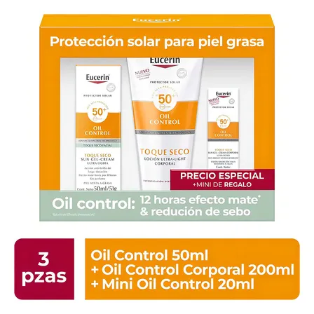 Pack Sun Oil Control Facial 50ml+oil Control Corporal 200ml