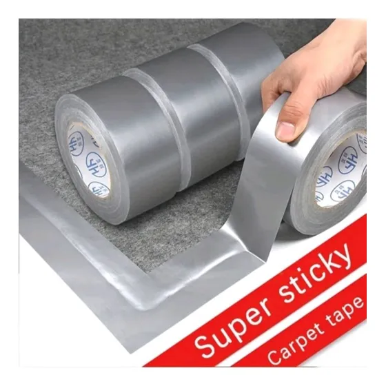 Cinta Adhesiva De Tela Super Resistente Plateada Selladora