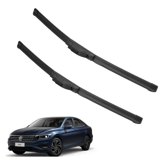 Kit 2 Escobillas Delanteras Flex Goma Vw Vento 2005 A 2021