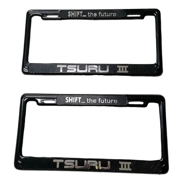 Par  Porta Placas Delgado Para Auto Nissan Tsuru 3