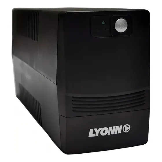 Ups Estabilizador Lyonn Ctb 1200v Led 4 Salidas Color Negro