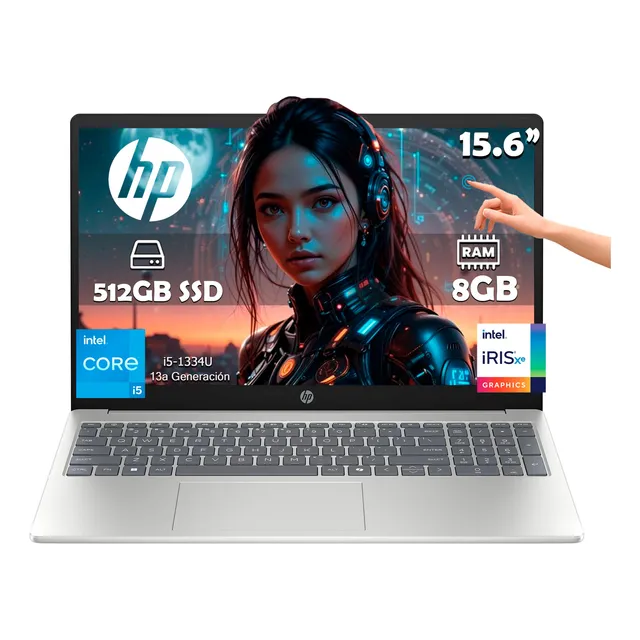 Laptop Hp 15fd0150wm Intel Core I5-1334u 512gb 8gb Ram Touch