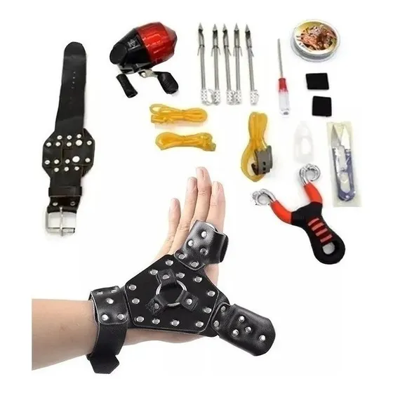 Kit Reel Fishing Sling Hunting Catapult Shooting Dart
