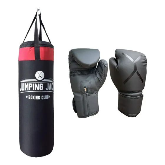 Combo Bolsa Boxeo Kickboxing 120 Cm Con Relleno + Guantes