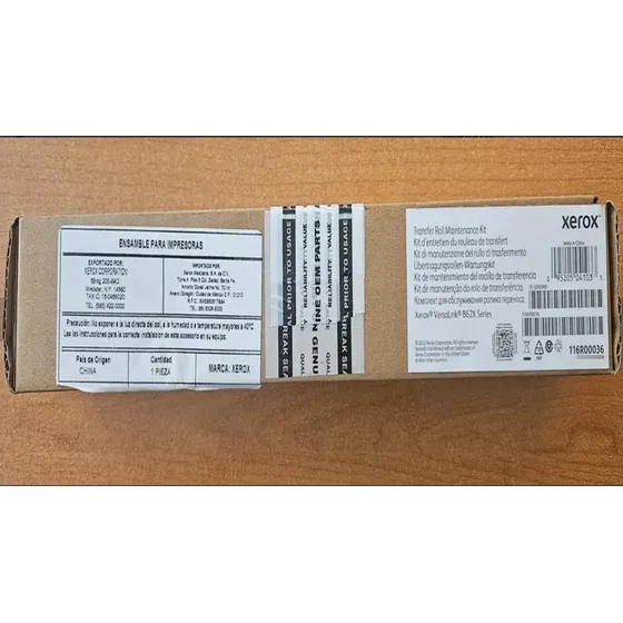 Rodillo De Transferencia Xerox Versalink B625. 116r00036