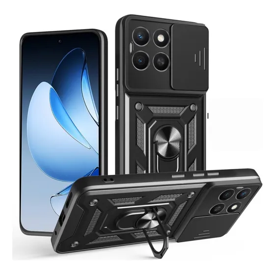 Funda Para Zte Axon 70 Uso Rudo Carcasa Anillo Case + Mica