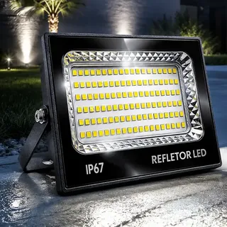 Refletor Super Led 400w Holofote Bivolt Ip67 Cor Da Luz Branco Frio Rfe:6713 Max Lumi